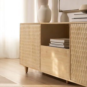 Buffet Scale -bois massif de mangue-couleur arabica 180 x 70 x 40 cm