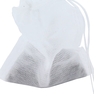 Lot de 20 Sachets à Thé Jetables - HOME DECO FACTORY - Pratiques - Blanc