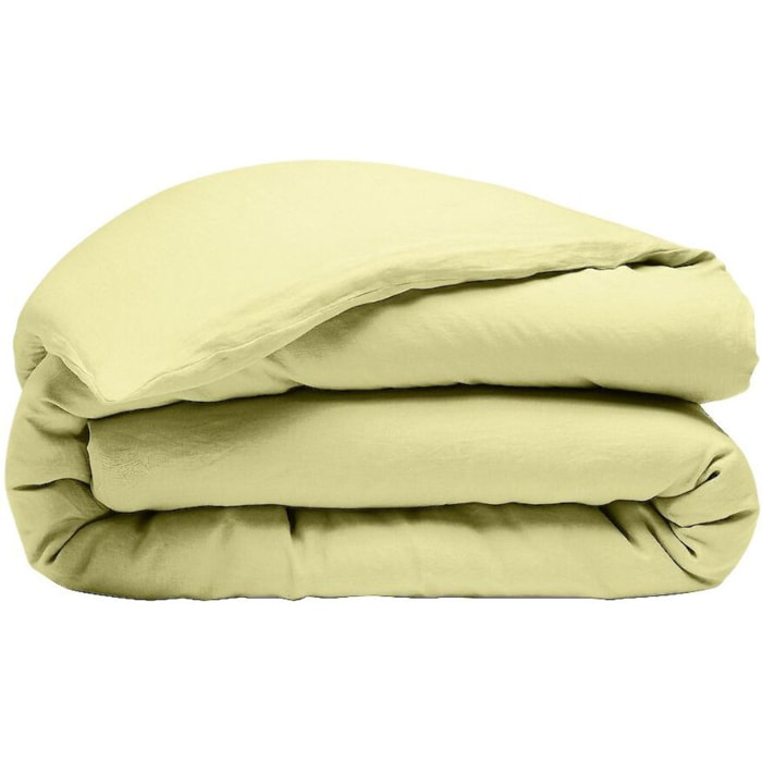 Parure Housse De Couette 3pcs 100% lin LavÉ 160g Beurre