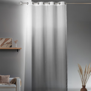 Voilage fantaisie ombre  -  - Effet dégradé - Gris clair