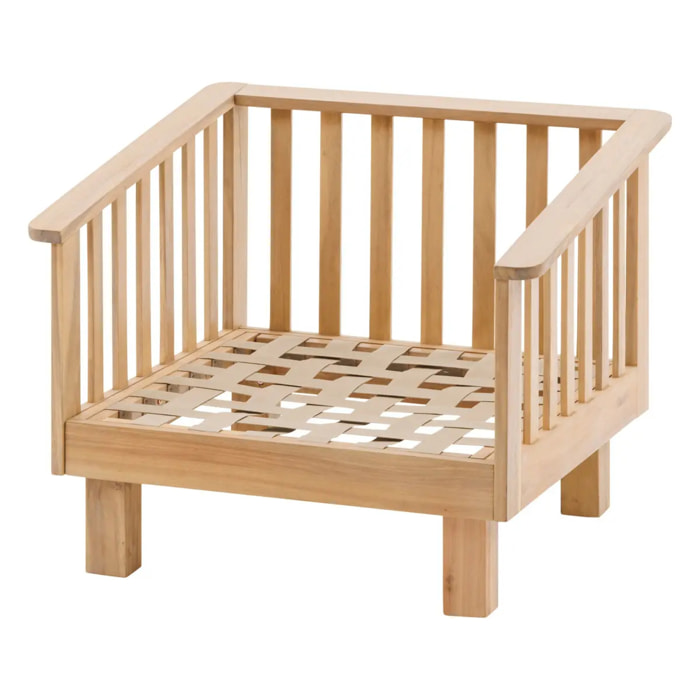Fauteuil de salon de jardin "Xenia" acacia