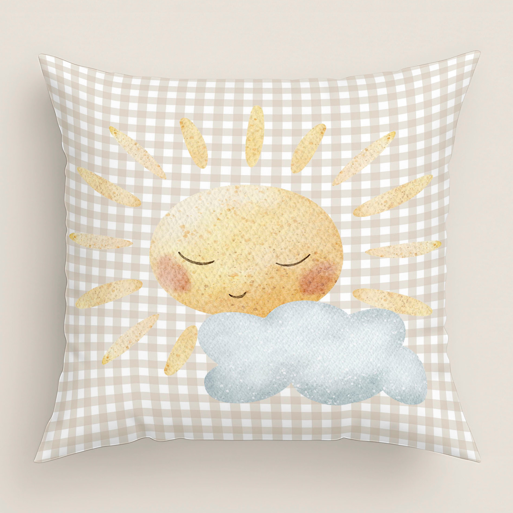 Cool Kids - Funda de Cojín Estampado - Con Cremallera - Sin relleno - 100% Algodón - Sun