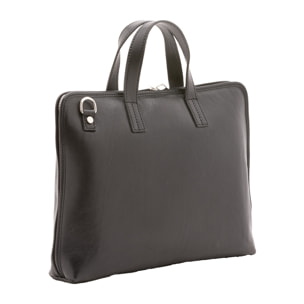 Borsa a mano  unisex In Vera pelle Made in Italy 40x30x5 cm