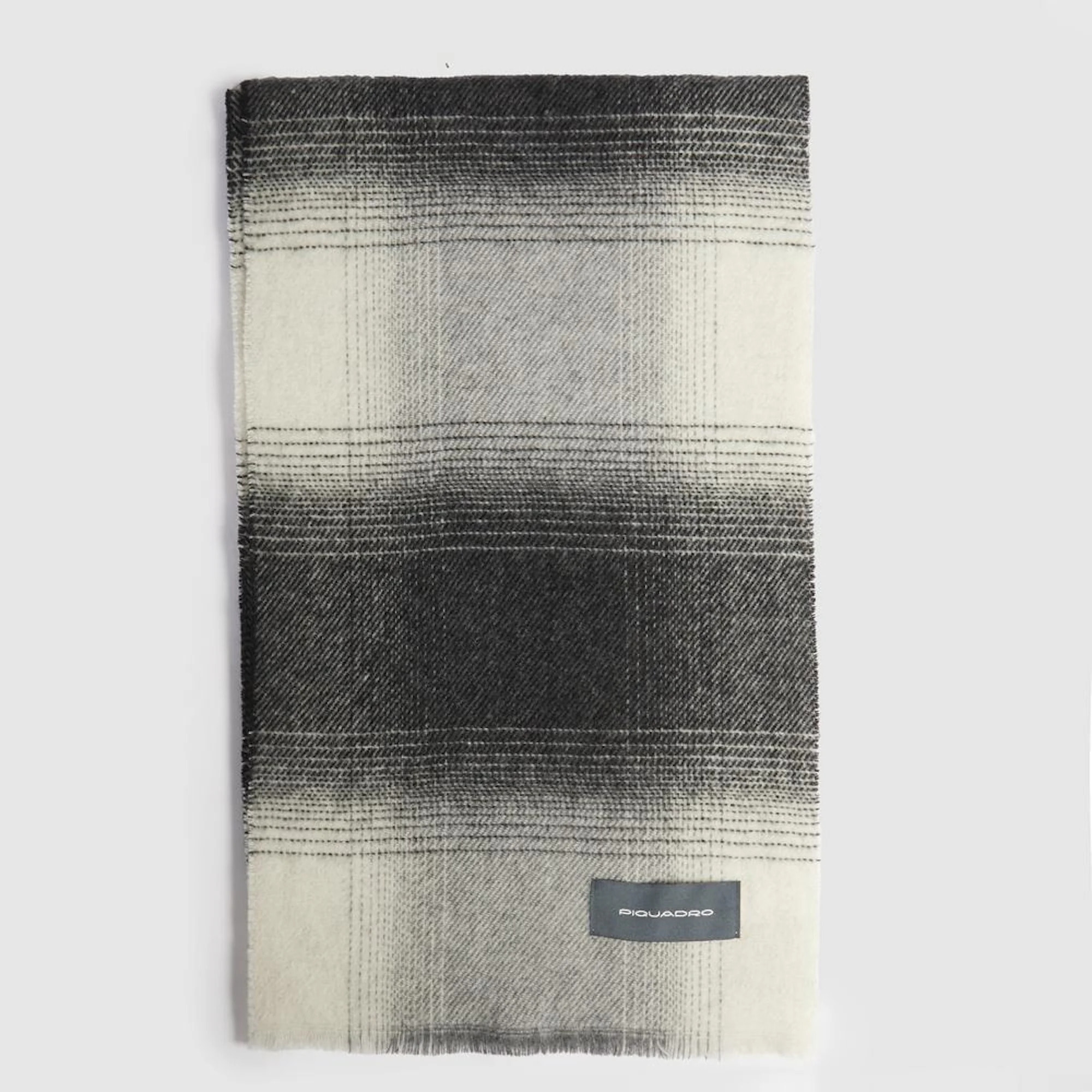 Piquadro Sciarpa in lana e cashemere con motivo soft check