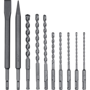 Assortiment de forets et burins SDS-plus SP - 10 pièces - METABO - 630824000