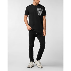 PHILIPP PLEIN Camiseta de cuello redondo y manga corta SKULL
