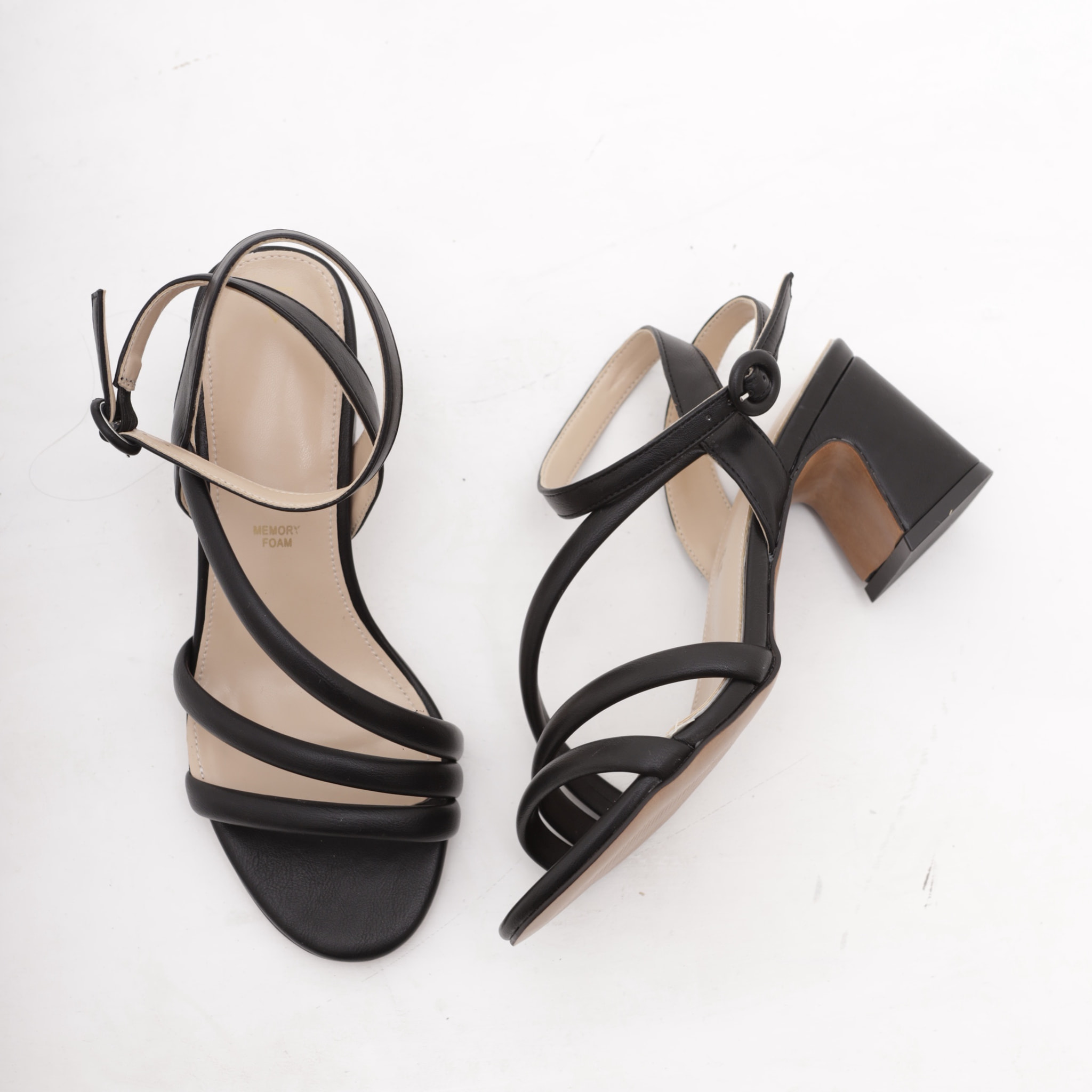 SANDALO TRE FASCE CHOCOLA' NERO