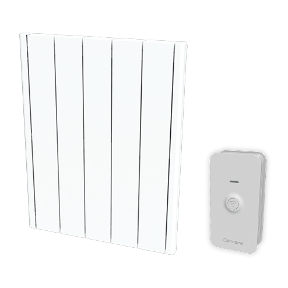 Radiateur électrique LCD céramique blanc 1000W connecté