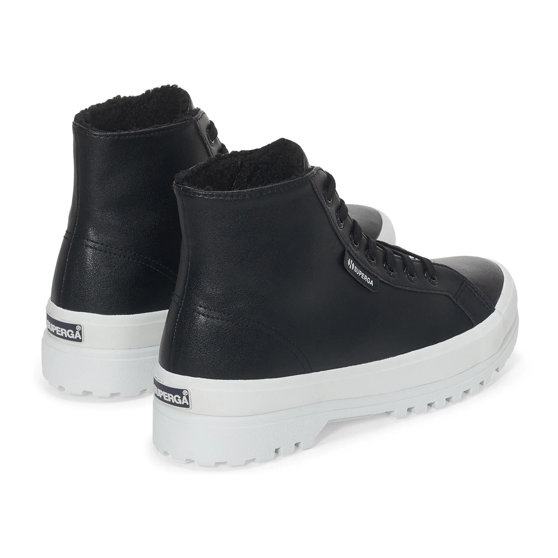 Stivaletti Superga Donna Nero 2341 ALPINA VEGAN MATERIAL