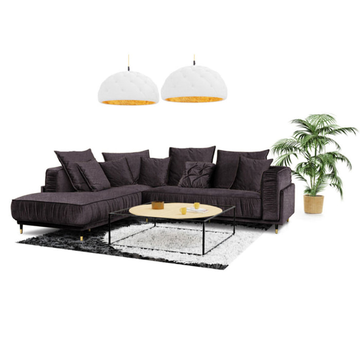 Canapé Tissu Angle gauche Fiorenzo - 4 Places