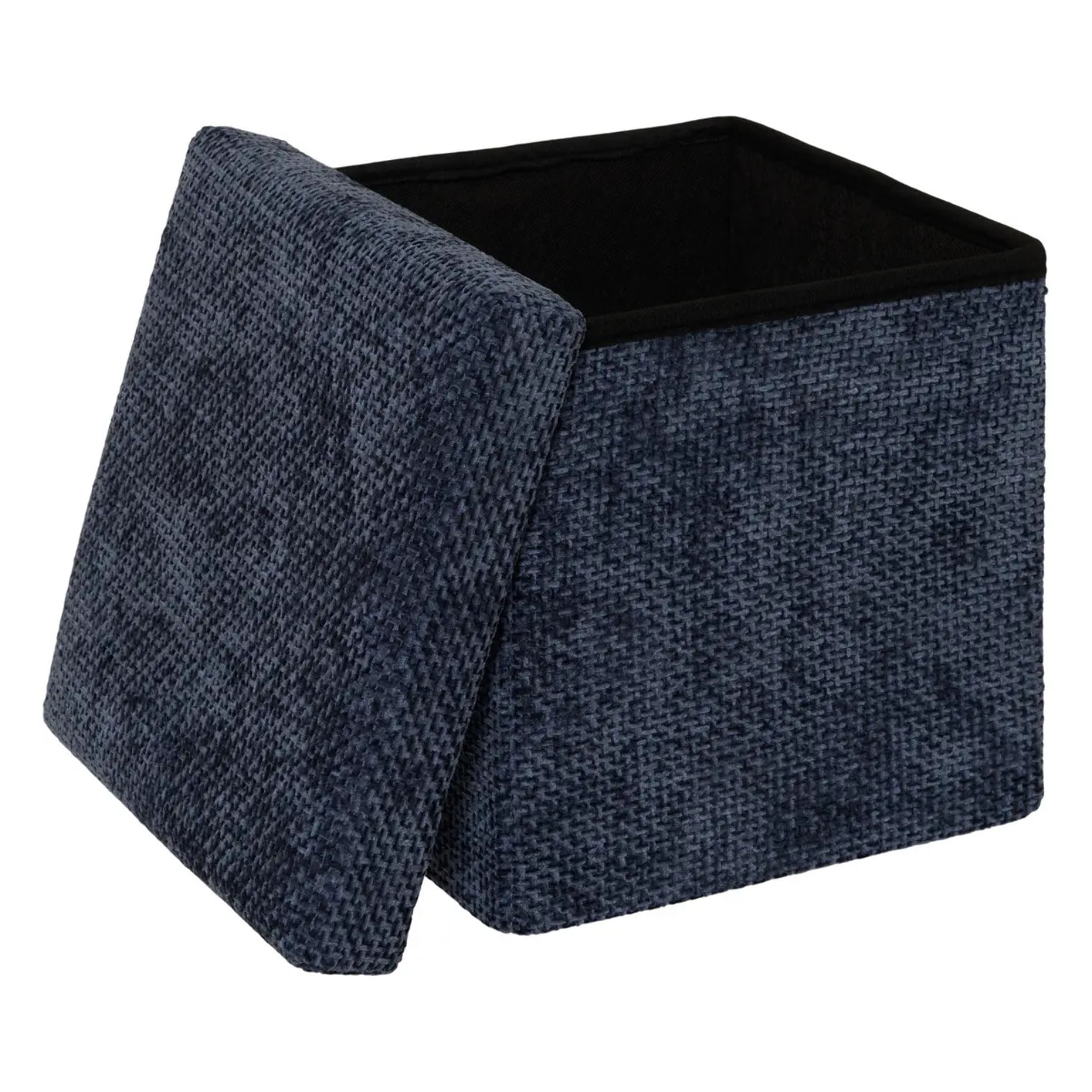 Pouf Mix'N Modul carré pliable 31x31cm bleu