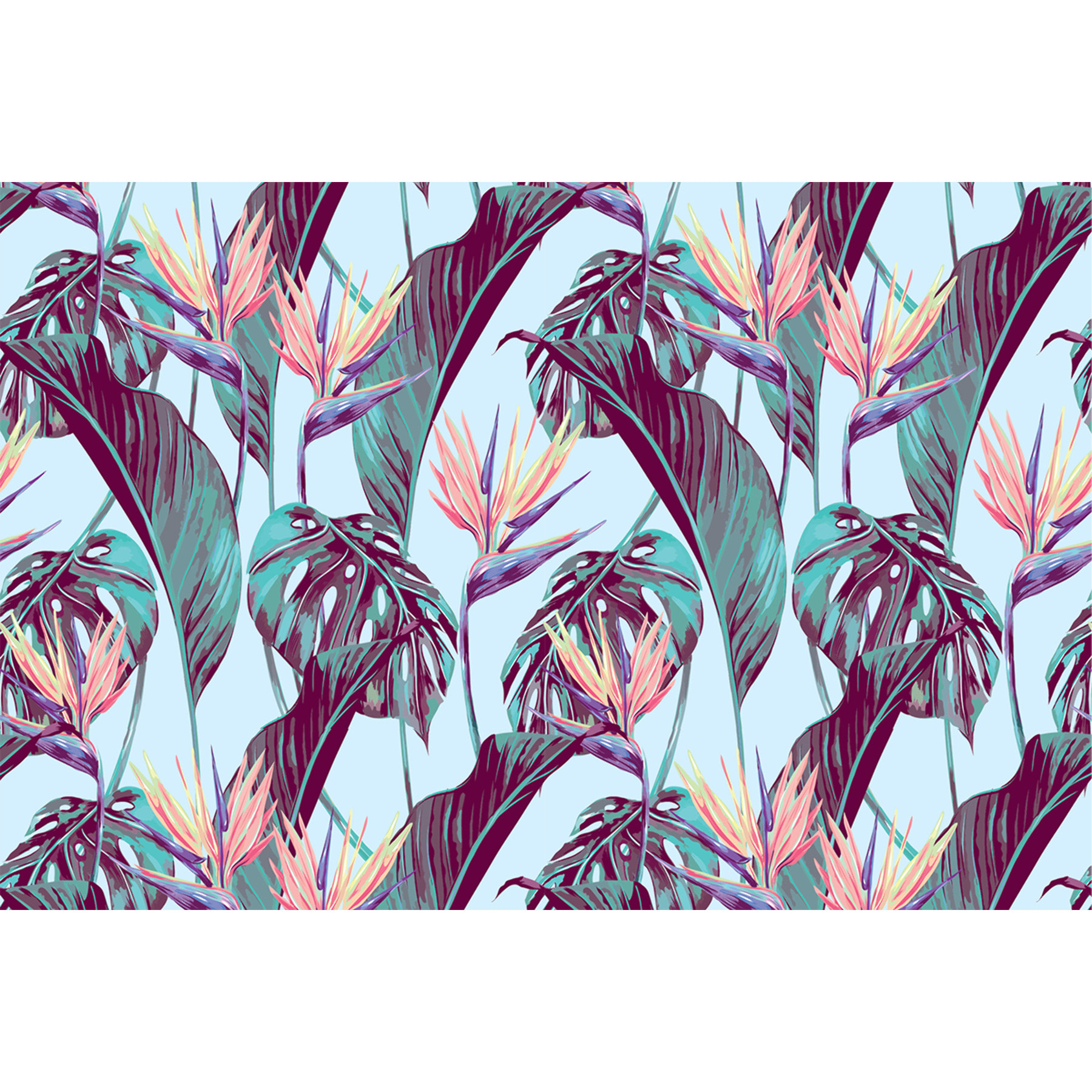 Sticker meuble tropical anurat 40 x 60 cm
