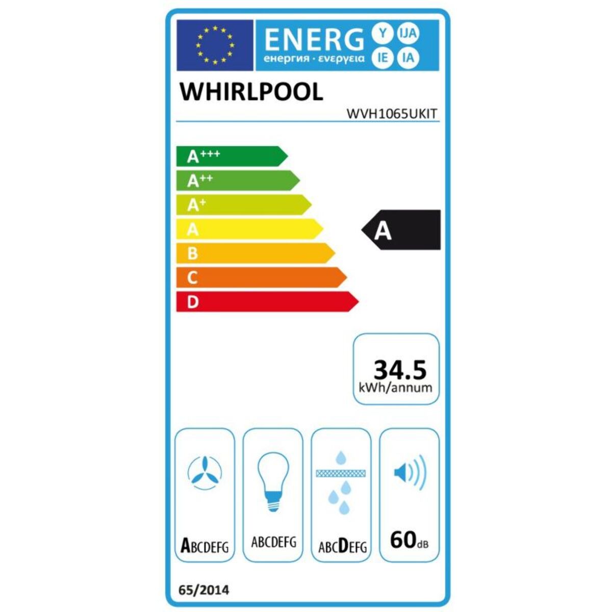 Plaque induction aspirante WHIRLPOOL WVH1065UKIT FlexiCook