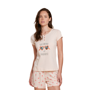 Pigiama donna corto cotone palmina Noidinotte
