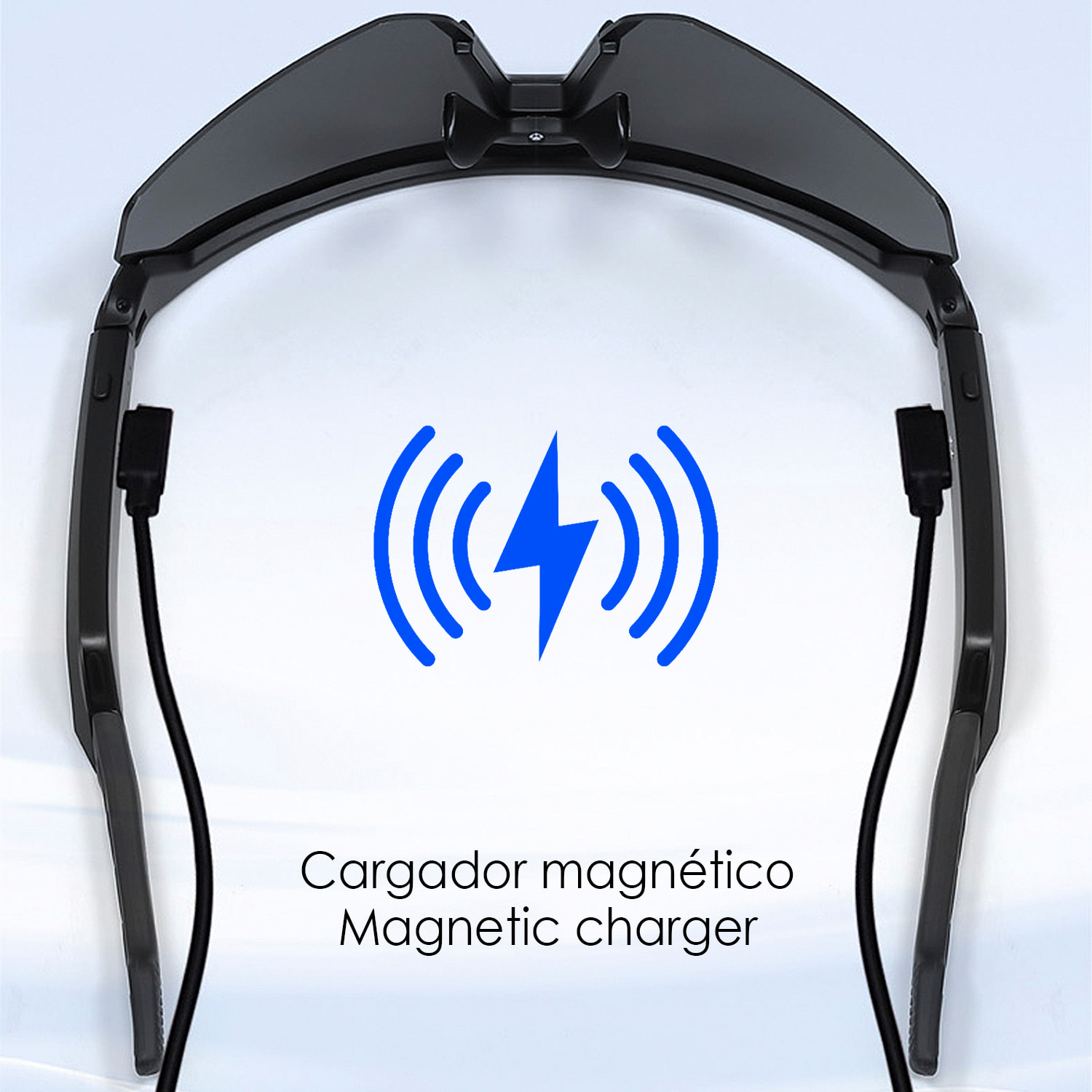 Occhiali sportivi intelligenti QY PRO 2. Assistente vocale intelligente, traduzione in tempo reale di oltre 100 lingue, controllo della musica/chiamate e lenti UV400.