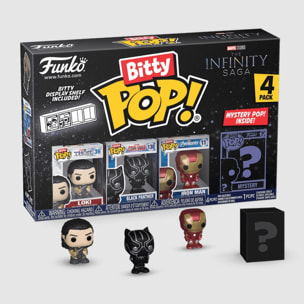 Avengers Bitty Funko Pop Figura Loki Black Panther Iron Man + Sorpresa 2,5 Cm