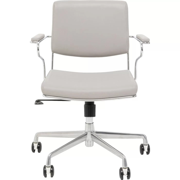 Chaise de bureau pivotante Dottore grise Kare Design