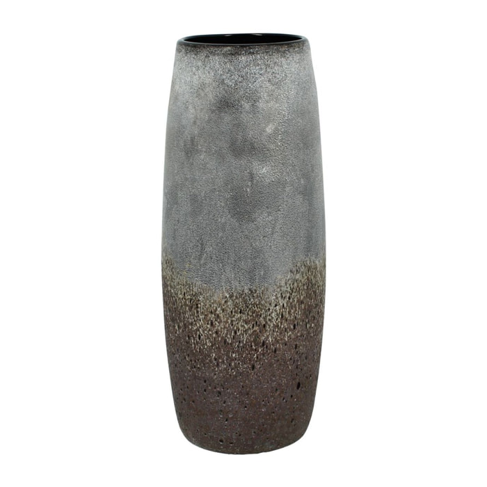 Vase gris et taupe en verre h35cm TEREA