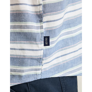 Camisa Manga Corta Azul - Coated