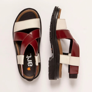 Sandalias 1553 MULTI CREAM-BURDEOS/ BIRMINGHAM color Cream-burdeos