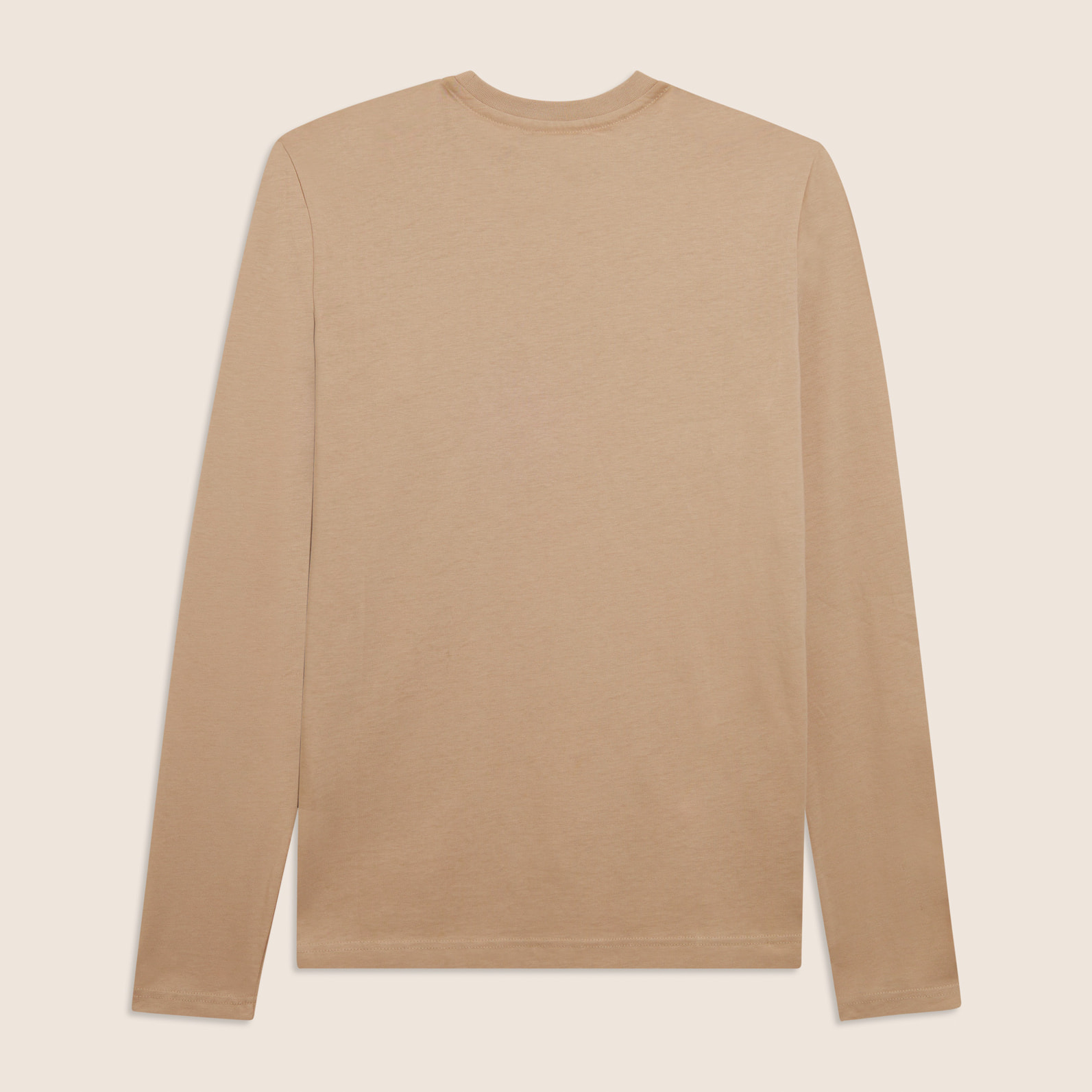 T-shirt manica lunga in cotone con logo ricamato