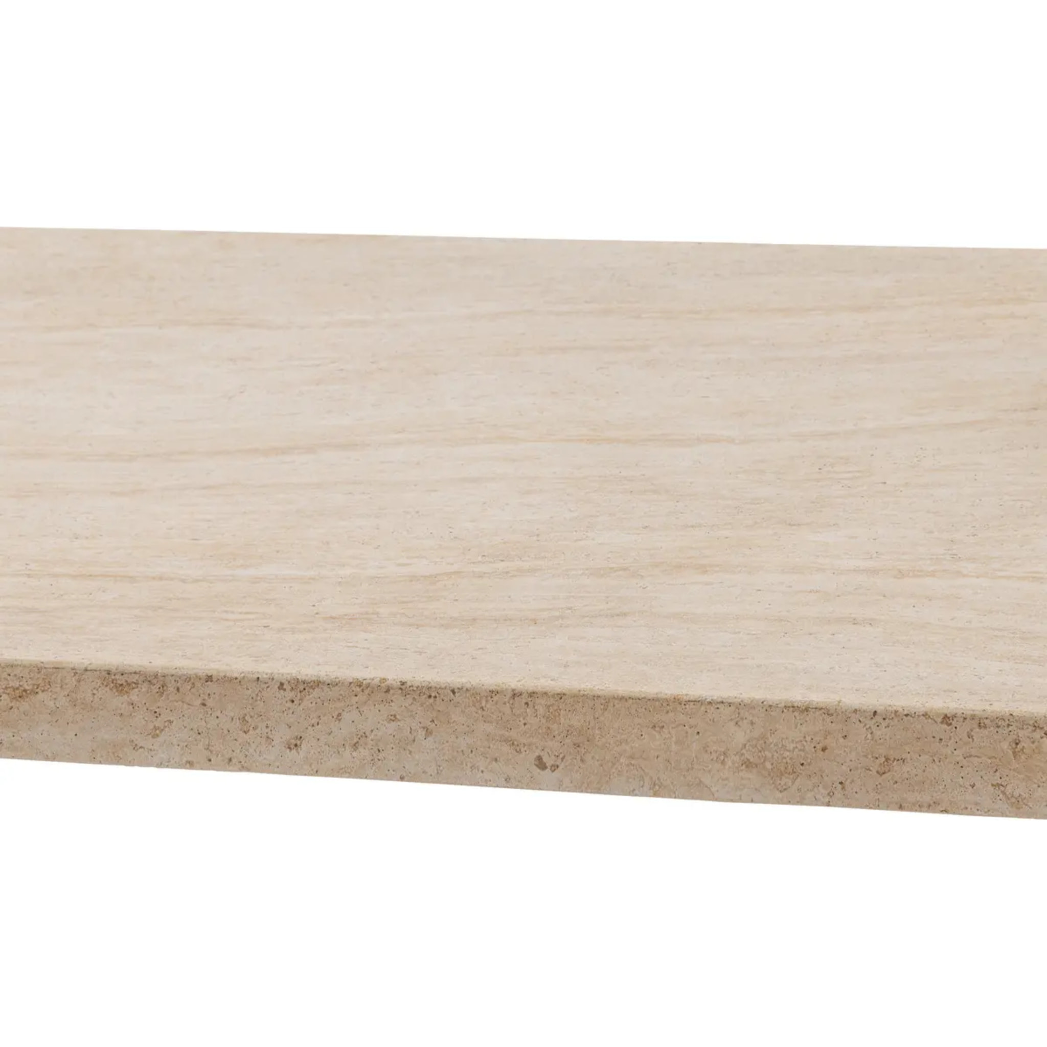 Table de jardin rectangulaire "Venizia" effet travertin 8 places en acacia