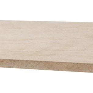 Table de jardin rectangulaire "Venizia" effet travertin 8 places en acacia