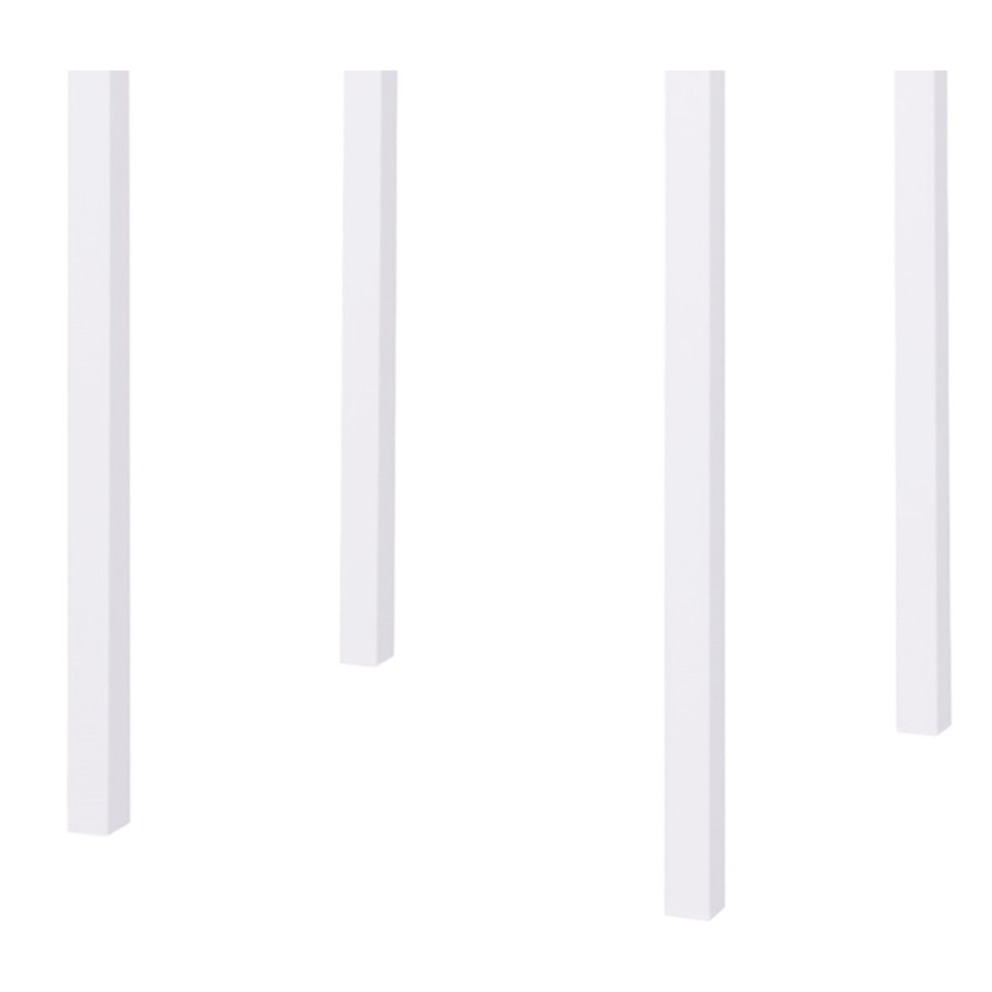 Tavolo alto ZURIGO in metallo bianco 60x60 cm, impilabile