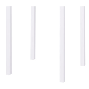 Tavolo alto ZURIGO in metallo bianco 60x60 cm, impilabile
