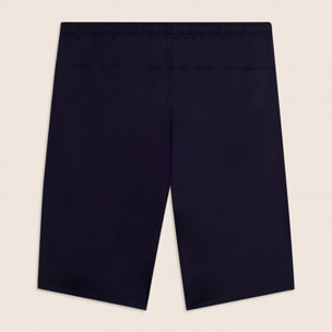 Pantaloni corti uomo tecnici con logo verticale