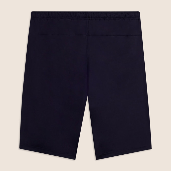 Pantaloni corti uomo tecnici con logo verticale