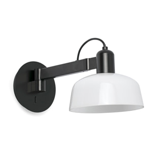 TATAWIN Lampe applique bras murale blanc