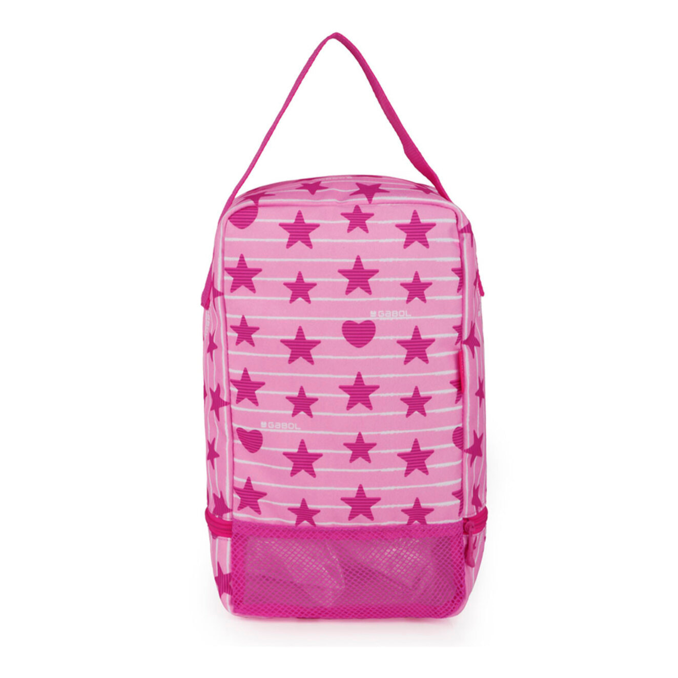 Zapatillero Gabol Shiny rosa con asa de sujeción