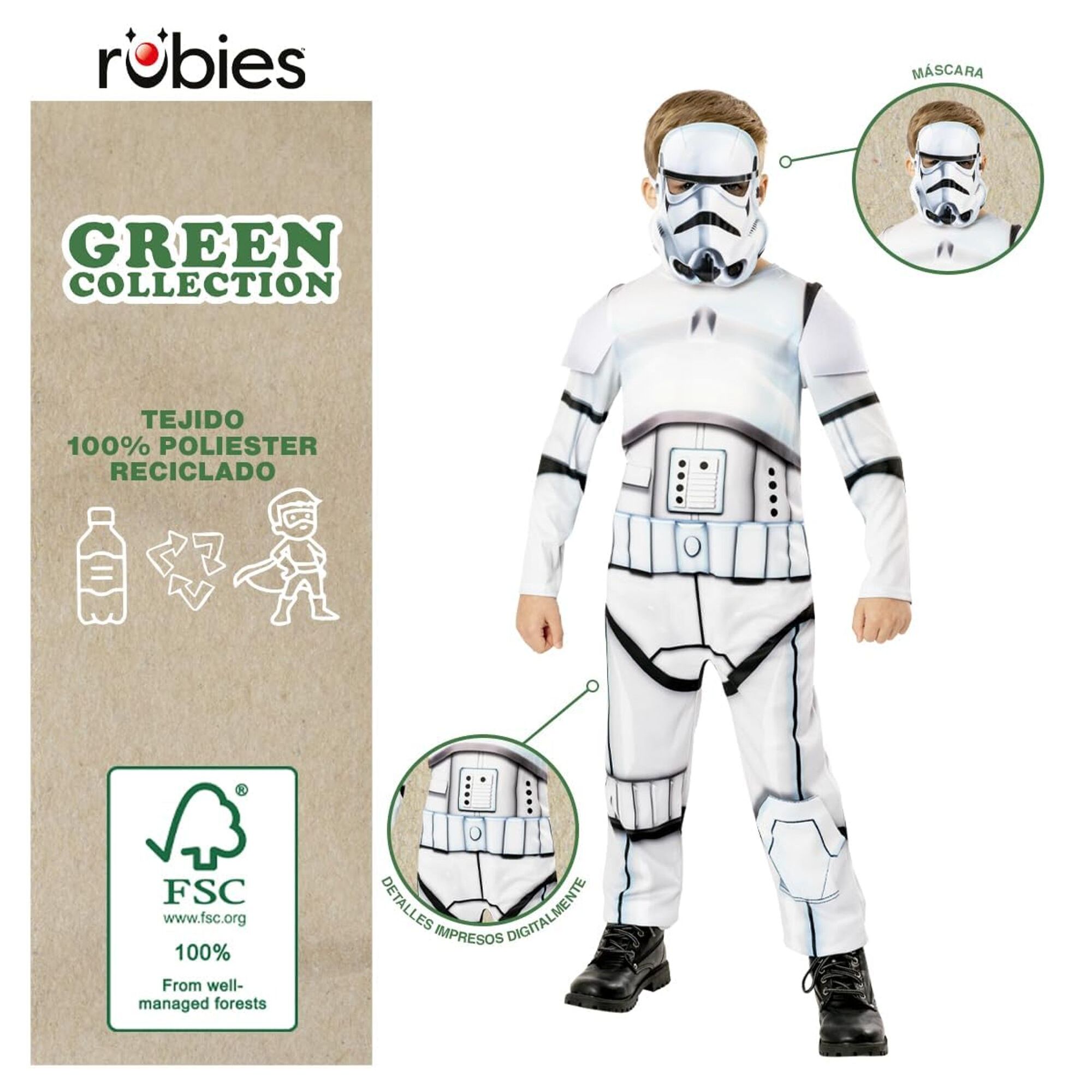 DISFRAZ STORM TROOPER GREEN COL INF
