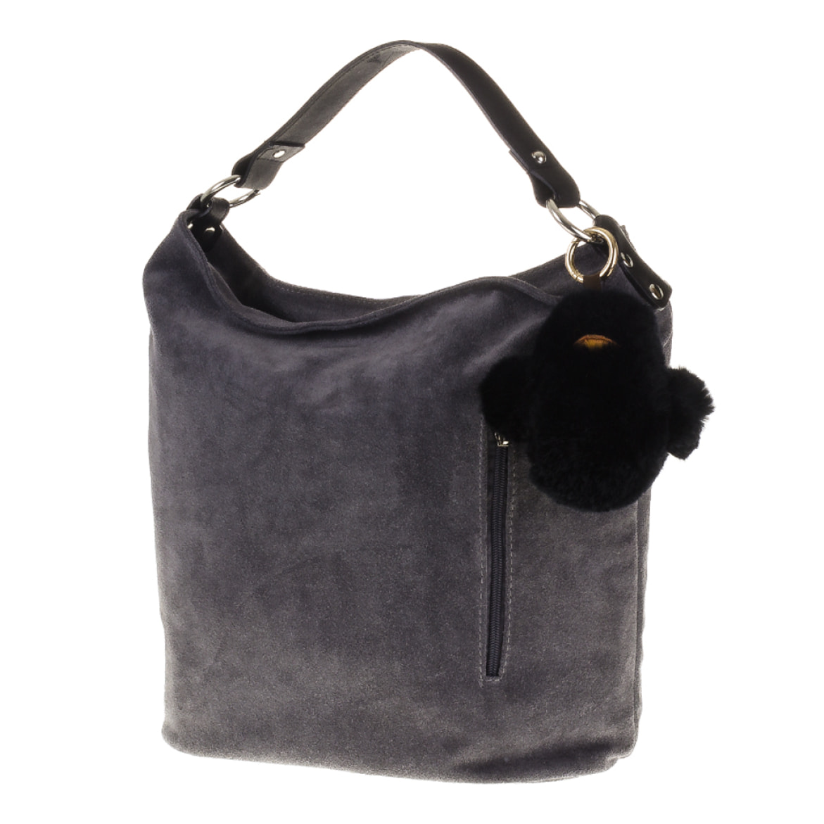 Scoglitti Portachiavi Donna.Pelle autentica Pelle di Coniglio Rex