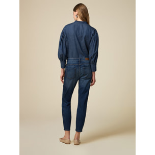 Oltre - Jeans skinny con cristalli - Blu