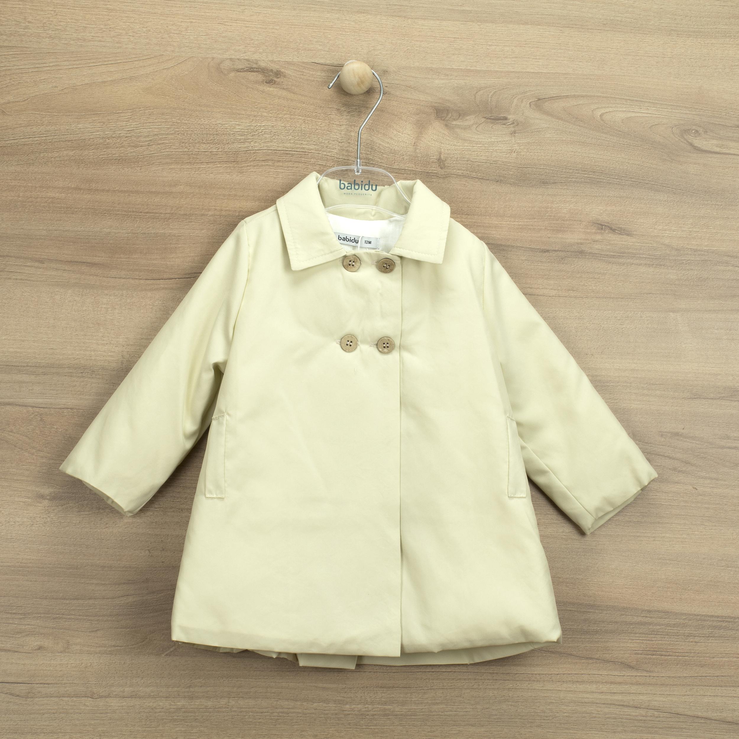 Giacca con colletto da bambino beige