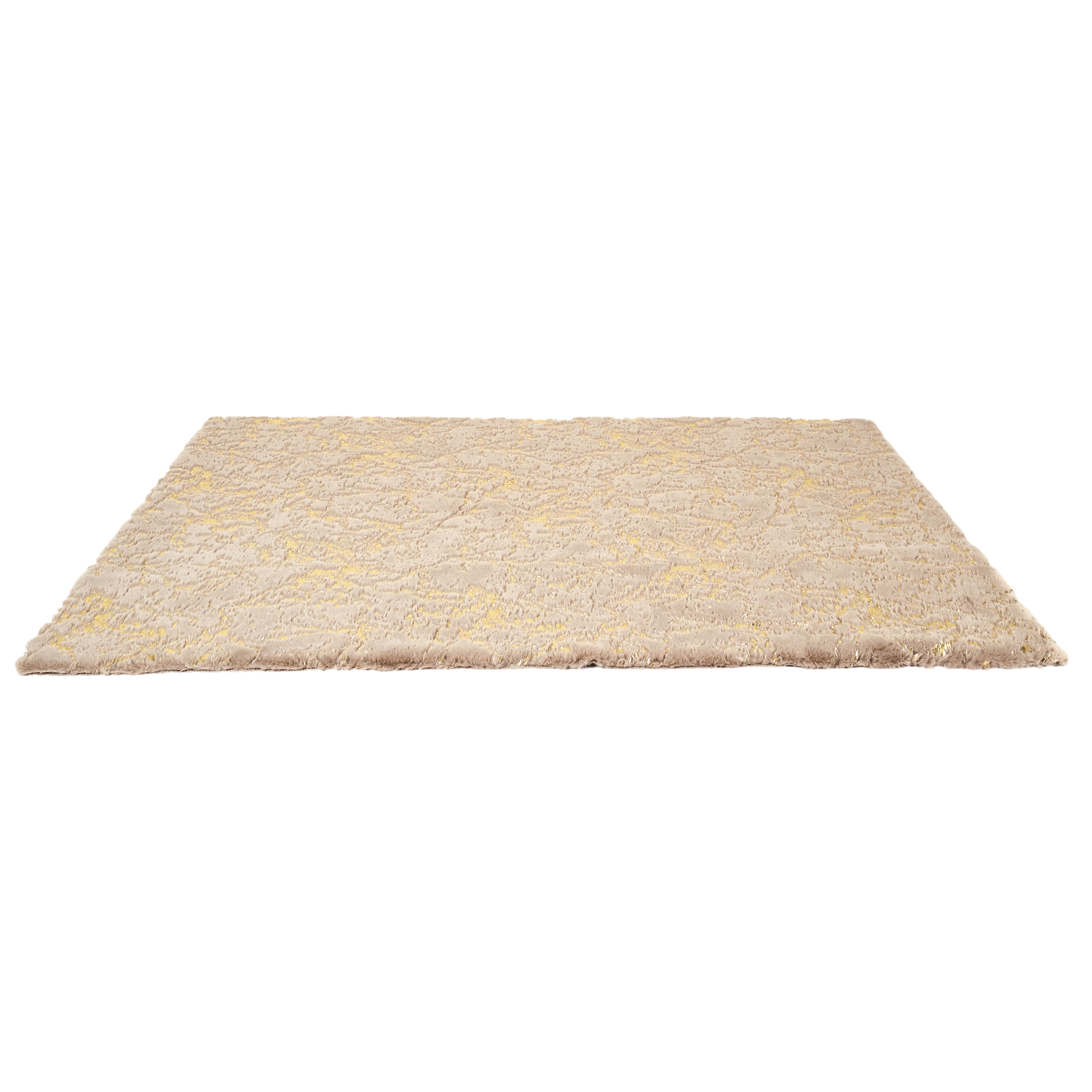 Tapis Imit Fourrure Imp Dore Taupe 120x170cm