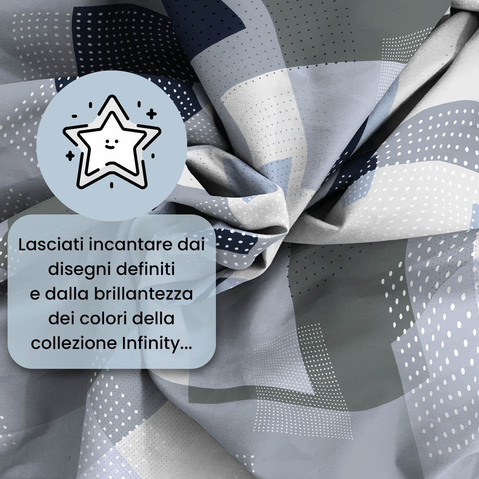 COMPLETO LETTO INFINITY - 100% Microfibra