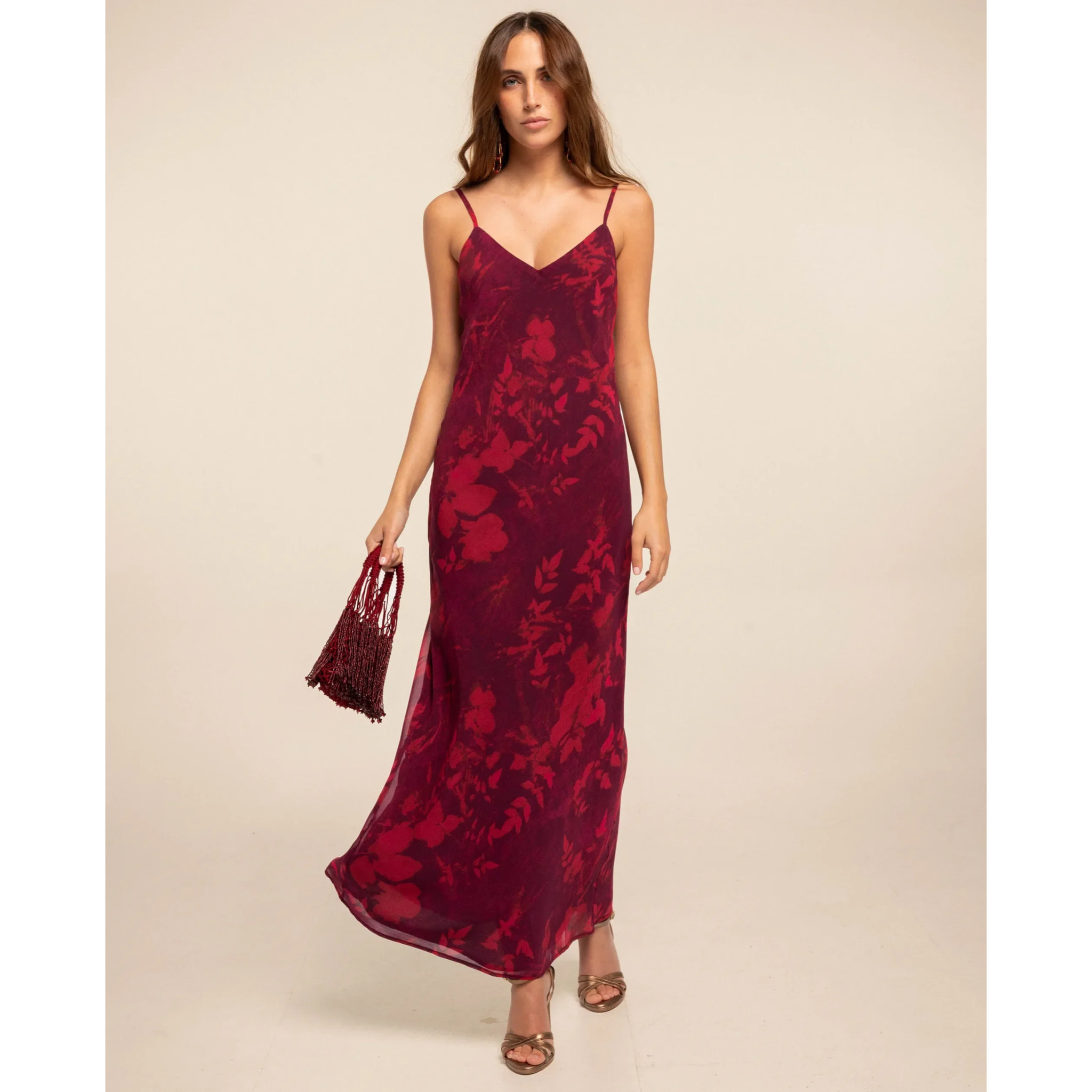 Vestido lencero con tirantes