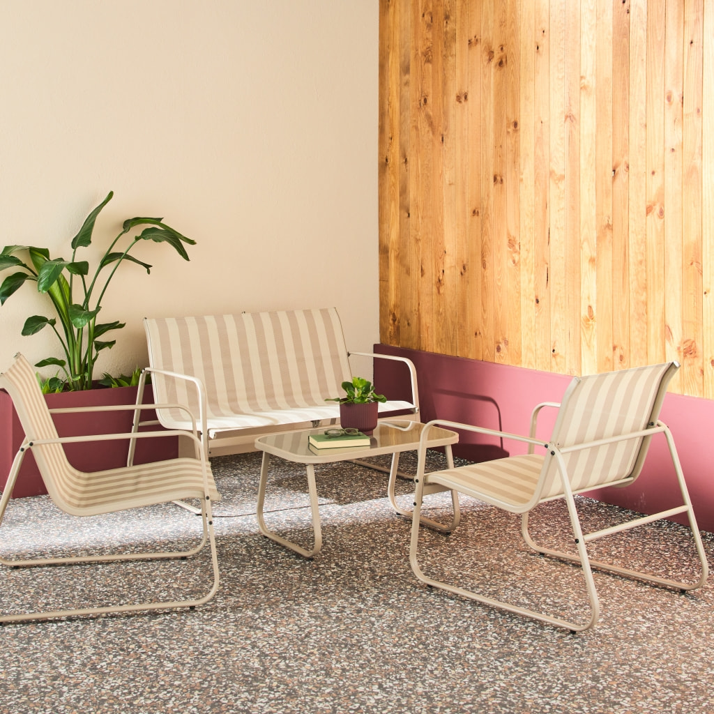 Salon de jardin métal 4 places SILVI