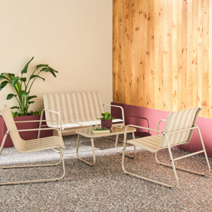 Salon de jardin métal 4 places SILVI