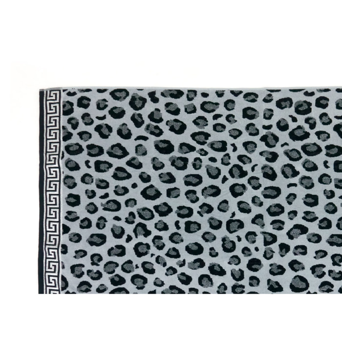 Telo Mare Spugna Jacquard Spiaggia Disegno Cleopatra