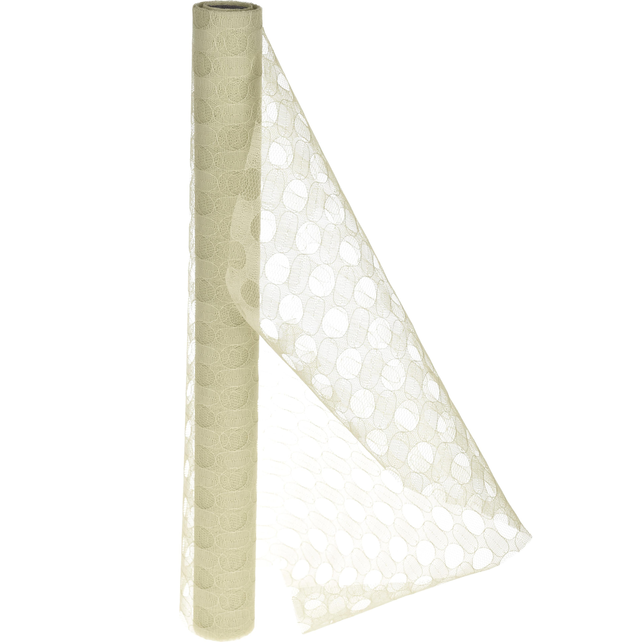 Bubble Mesh 50 X 5 Mt - Pezzi 6 - 500X50X0,1cm - Colore: Bianco - Bianchi Dino - Decorazioni Varie