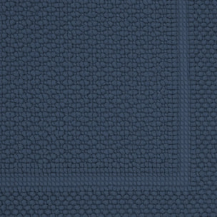 Tapis de bain pur coton 1700 g/m² uni bleu Antica navy