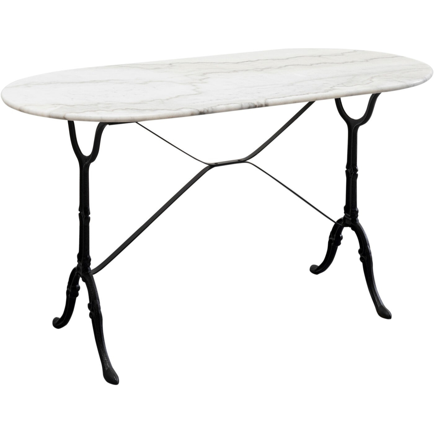 Table Bistrot 120x60cm marbre blanc Kare Design