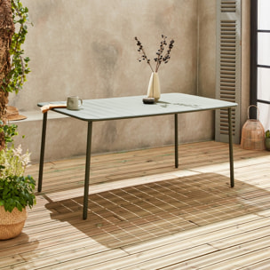 Table de jardin métal 6-8 places AMELIA