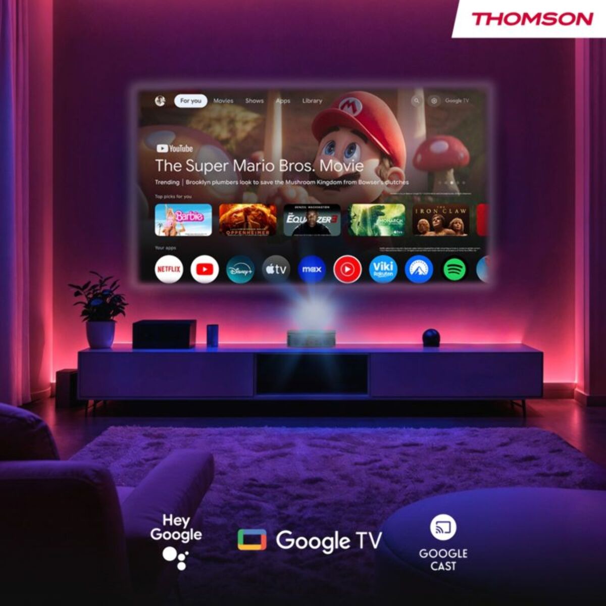 Vidéoprojecteur portable THOMSON SIRIUS PG55B