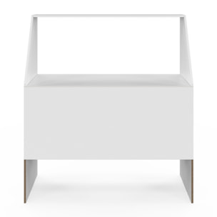 Etagère de rangement sous pente Jeanne blanche
