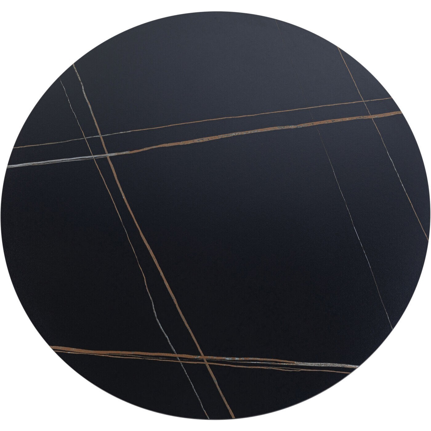 Table Invitation 120cm grès noir Kare Design